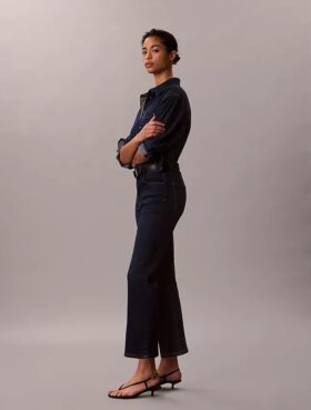 Jeans a vita alta, cropped e svasati Jeans a vita alta, cropped e svasati