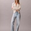 Jeans a vita alta e gamba dritta Jeans a vita alta e gamba dritta