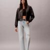 Jeans a vita alta e gamba dritta Jeans a vita alta e gamba dritta