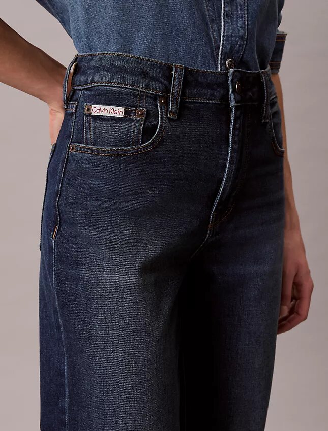 Jeans a vita alta e gamba dritta Jeans a vita alta e gamba dritta