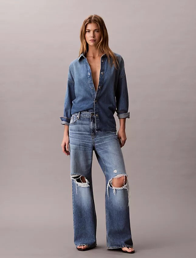 Jeans baggy a vita bassa Jeans baggy a vita bassa