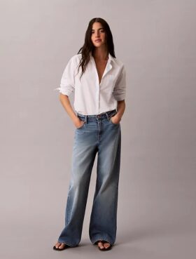 Jeans baggy a vita bassa