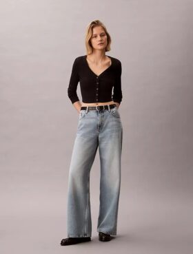 Jeans baggy a vita bassa