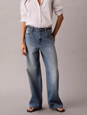 Jeans baggy a vita bassa