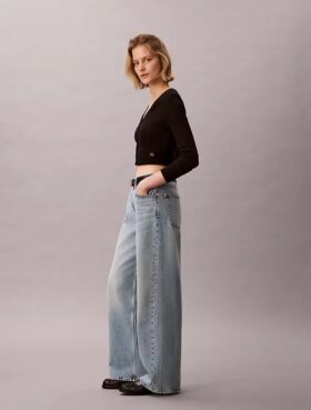 Jeans baggy a vita bassa
