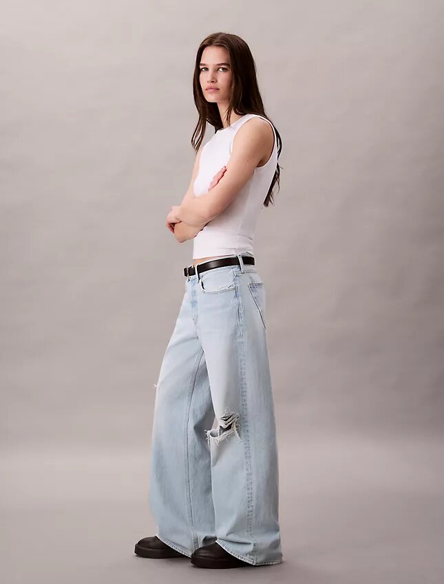 Jeans baggy a vita bassa Jeans baggy a vita bassa