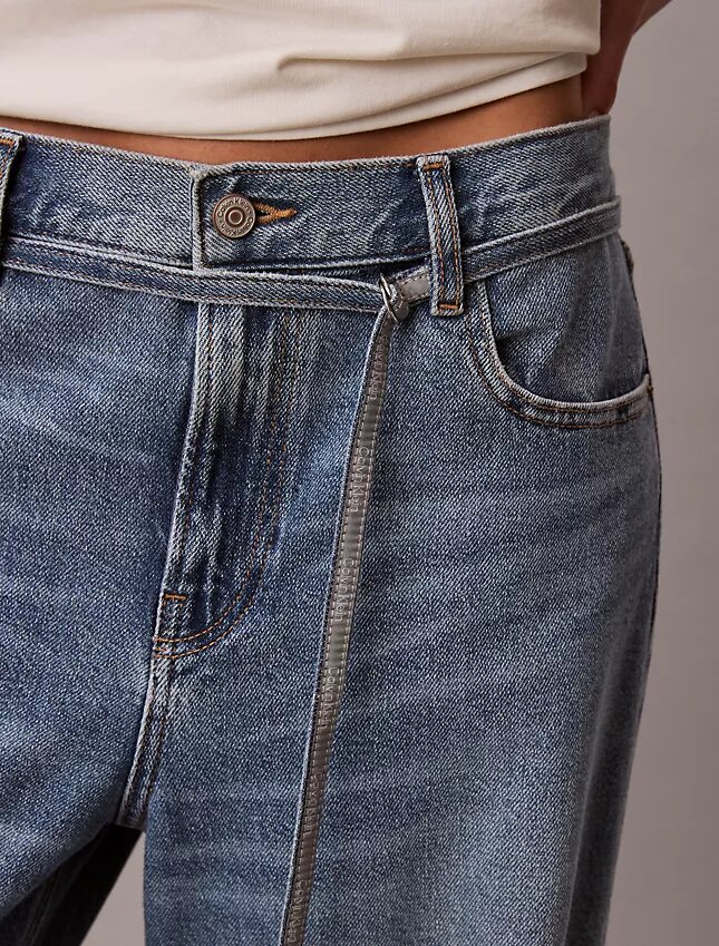 Jeans baggy a vita bassa con cintura Jeans baggy a vita bassa con cintura