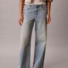 Jeans baggy a vita bassa con logo Jeans baggy a vita bassa con logo
