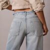 Jeans baggy a vita bassa con logo Jeans baggy a vita bassa con logo