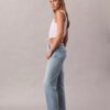 Jeans cropped a vita alta in misto Lyocell Jeans cropped a vita alta in misto Lyocell