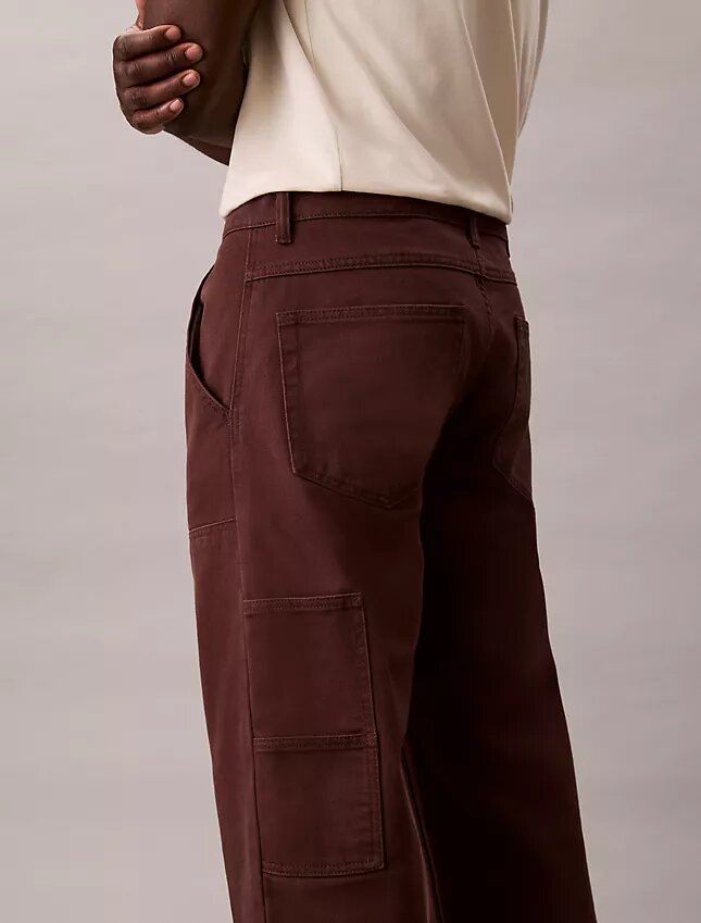 Jeans da carpentiere a gamba dritta Jeans da carpentiere a gamba dritta