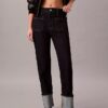 Jeans dritti con risvolto Jeans dritti con risvolto