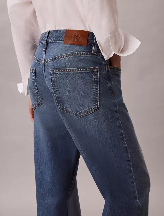 Jeans dritti in misto cotone e lino anni ’90 Jeans dritti in misto cotone e lino anni ’90