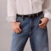 Jeans dritti in misto cotone e lino anni ’90 Jeans dritti in misto cotone e lino anni ’90