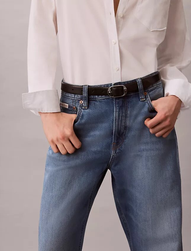 Jeans dritti in misto cotone e lino anni ’90 Jeans dritti in misto cotone e lino anni ’90