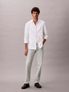 Jeans dritti standard in misto lana Jeans dritti standard in misto lana