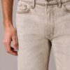 Jeans dritti standard in misto lana