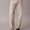 Jeans dritti standard in misto lana