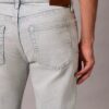 Jeans dritti standard in misto lana