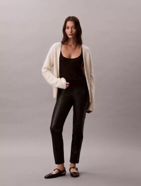 Leggings in ecopelle