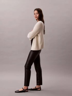 Leggings in ecopelle