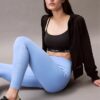 Leggings sportivi moderni a vita alta e lunghezza 7/8