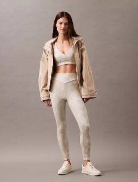 Leggings sportivi morbidi ed elasticizzati a 7/8