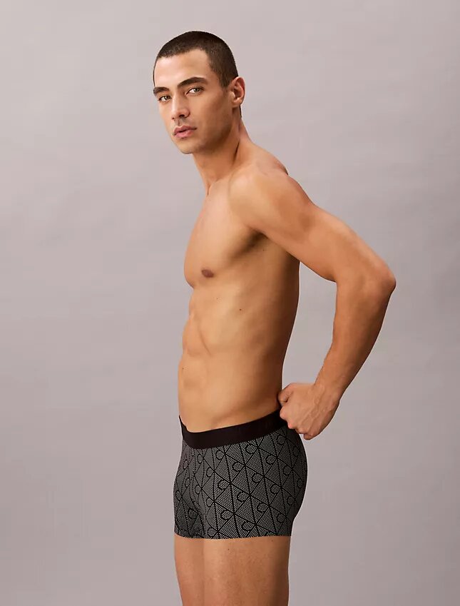 Low Rise Trunk con stampa nera CK Black Low Rise Trunk con stampa nera CK Black