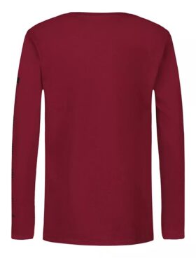 Maglietta a maniche lunghe con strisce sfumate e Monogram per bambini