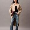 Maglietta a maniche lunghe slim fit in cotone a costine