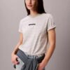 Maglietta a righe con logo CK Maglietta a righe con logo CK