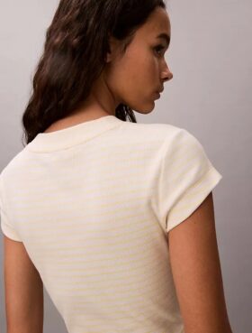 Maglietta a righe con Monogram
