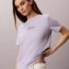 Maglietta classica con logo Calvin Script