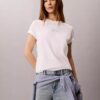Maglietta classica con logo Calvin Script Maglietta classica con logo Calvin Script