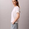 Maglietta classica con logo Calvin Script Maglietta classica con logo Calvin Script