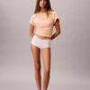 Maglietta comoda in cotone Stretch con logo Maglietta comoda in cotone Stretch con logo