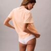 Maglietta comoda in cotone Stretch con logo Maglietta comoda in cotone Stretch con logo