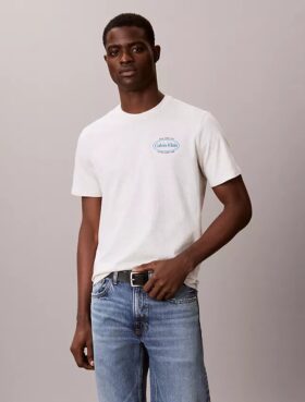 Maglietta con logo grafico Calvin Klein Diner
