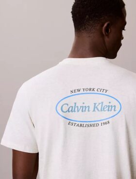 Maglietta con logo grafico Calvin Klein Diner