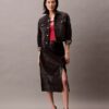 Maglietta corta in cotone e cashmere Maglietta corta in cotone e cashmere