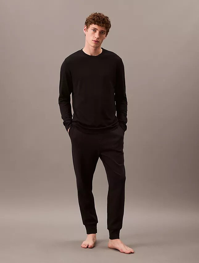 Maglietta da notte CK Black Slim a girocollo Maglietta da notte CK Black Slim a girocollo