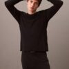 Maglietta da notte CK Black Slim a girocollo Maglietta da notte CK Black Slim a girocollo