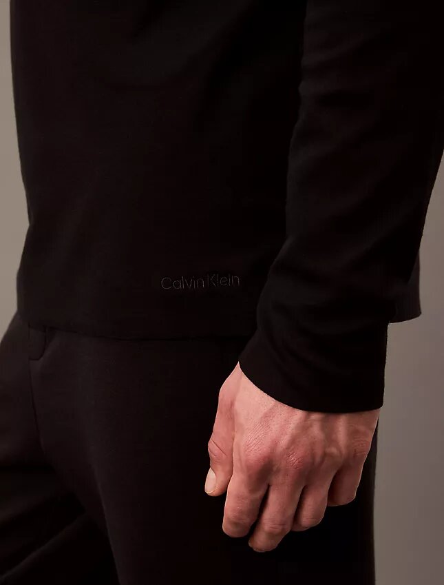 Maglietta da notte CK Black Slim a girocollo Maglietta da notte CK Black Slim a girocollo