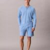 Maglietta da notte Henley in maglia a nido d’ape Maglietta da notte Henley in maglia a nido d’ape
