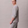 Maglietta da notte Henley in maglia a nido d’ape Maglietta da notte Henley in maglia a nido d’ape