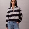 Maglietta Henley a righe varsity Maglietta Henley a righe varsity