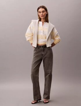 Maglietta Henley a righe varsity