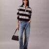 Maglietta Henley a righe varsity Maglietta Henley a righe varsity