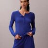 Maglietta Henley leggera a trama waffle Maglietta Henley leggera a trama waffle