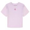 Maglietta per bambina con Monogram e pieghe Maglietta per bambina con Monogram e pieghe